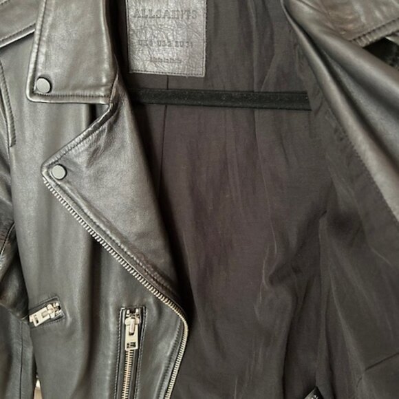 All Saints Balfern Leather Jacket - Picture 12 of 13